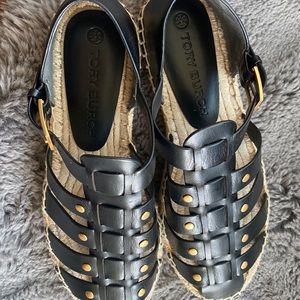 Tory Burch Brand new FISHERMAN PLATFORM ESPADRILLE